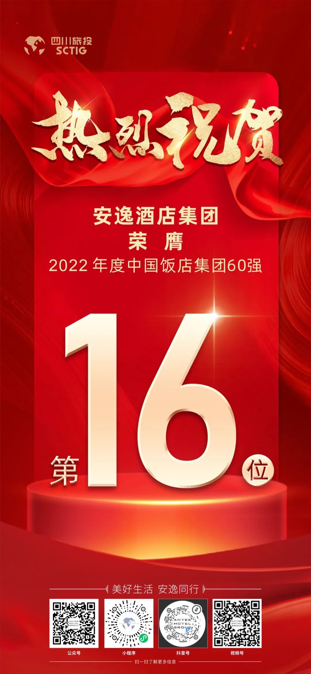 四川凯时尊龙人生就是博集团荣膺“2022年度中国饭店集团60强”